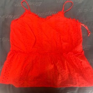 This red blouse is perfect for any spring/summer occasion!